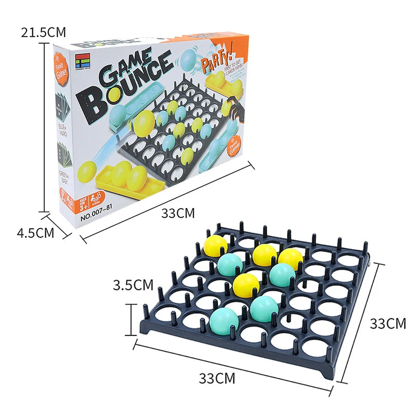 Kids Ball Bouncing Game – Fun Family Party Toss and Bounce Board Game