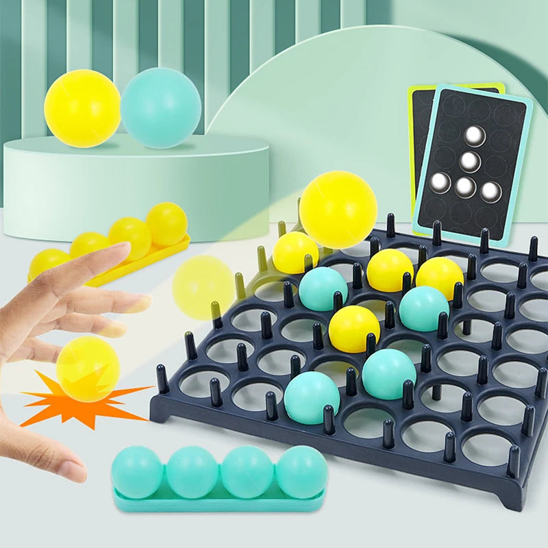 Kids Ball Bouncing Game – Fun Family Party Toss and Bounce Board Game