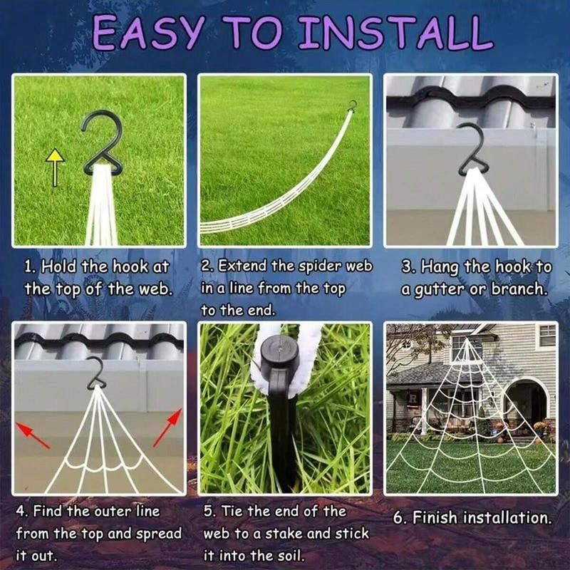 5M 250LED Spider Web Light, Halloween Spider Web Light, Halloween Decoration, Indoor Decoration, Gothic Style Bedroom Decoration