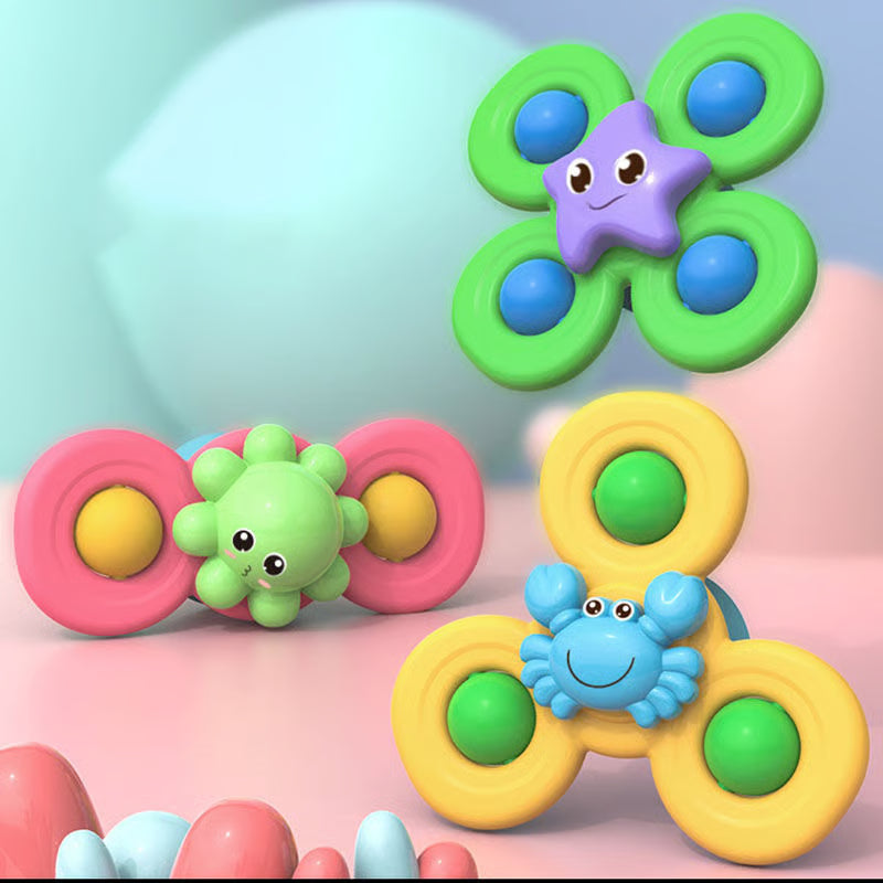 Suction Cup Spinner Toys – Fun Sensory Bath Toys for Babies & Kids (3PCS)