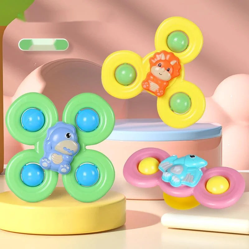 Suction Cup Spinner Toys – Fun Sensory Bath Toys for Babies & Kids (3PCS)