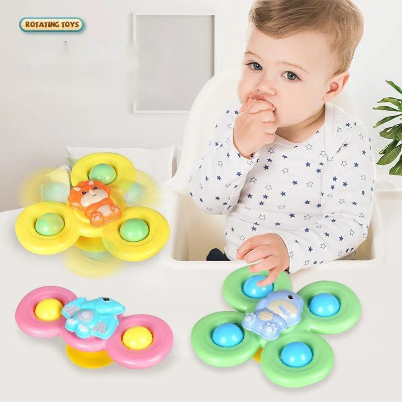 Suction Cup Spinner Toys – Fun Sensory Bath Toys for Babies & Kids (3PCS)