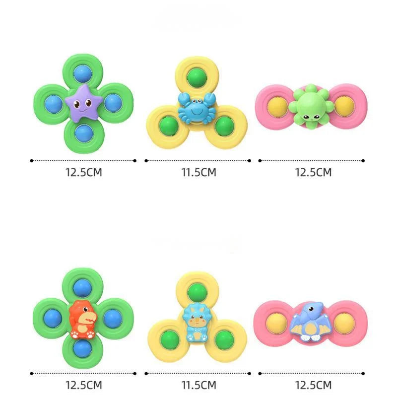 Suction Cup Spinner Toys – Fun Sensory Bath Toys for Babies & Kids (3PCS)