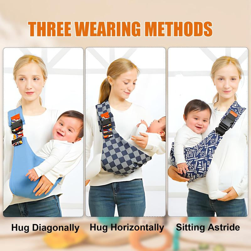 Baby Sling Carrier,2025 New Baby Sling,Toddler Carrier, Portable and Lightweight Sling,Non-Slip Hip Seat Carrying 10-30Lbs