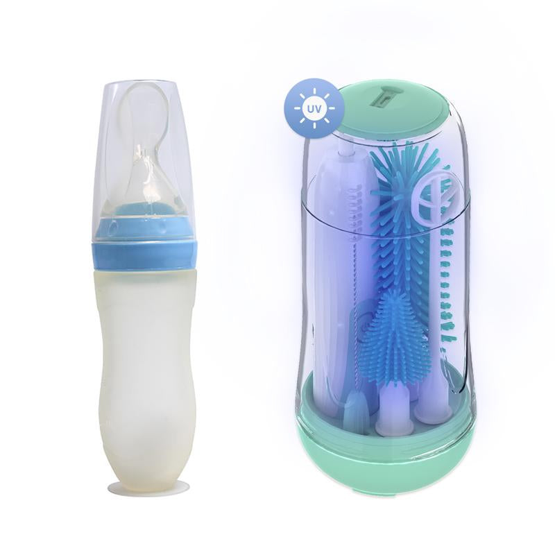 Mommed Baby Food Feeder, Silicone Food Dispensing Spoon, Baby Fruit Feeder Pacifier