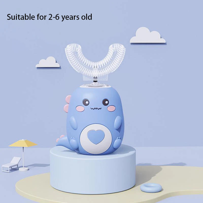 Kids U-Shaped Electric Toothbrush – Rechargeable 360° Cartoon Sonic Toothbrush