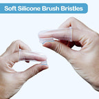 Baby Finger Toothbrush for Training Teething, Newborns Toddler Silicone Baby Toothbrush,Baby Oral Cleaner Massager,2Pcs