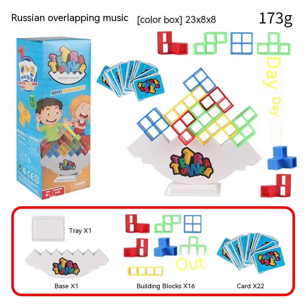Tetra Tower Balance Stacking Game