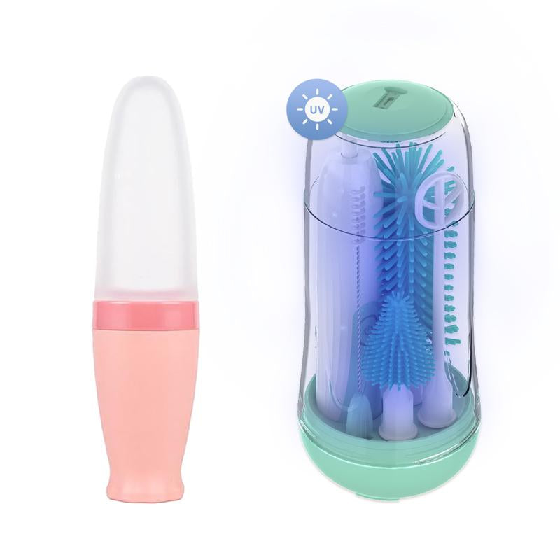Mommed Baby Food Feeder, Silicone Food Dispensing Spoon, Baby Fruit Feeder Pacifier