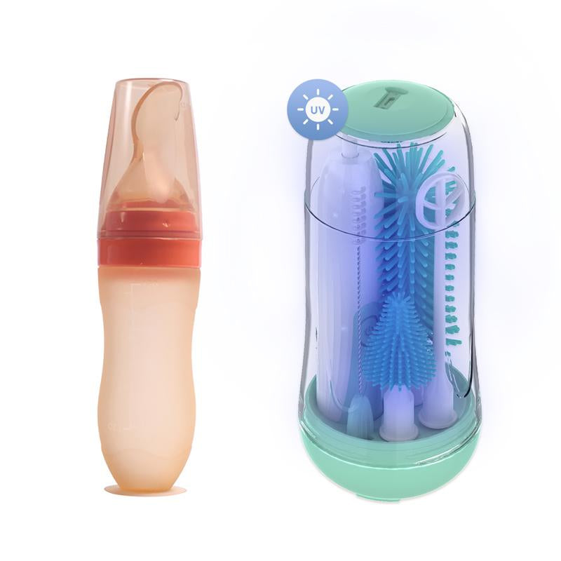 Mommed Baby Food Feeder, Silicone Food Dispensing Spoon, Baby Fruit Feeder Pacifier