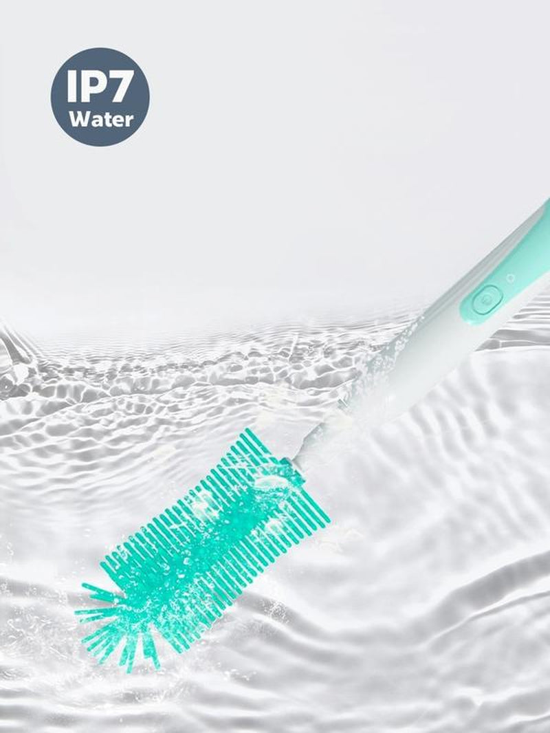 Mommed Electric Bottle Cleaning Brush, Baby Bottle Brush Cleaner Water Bottle Cleaning Kit, Nipple Brush Pacifier Cleaner Straw Cleaner Brush for Newborns,4 Packs Set
