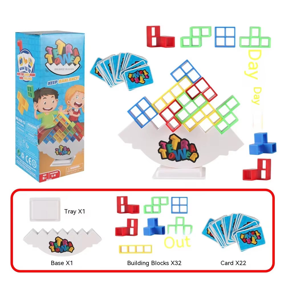 Tetra Tower Balance Stacking Game