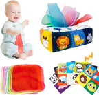 Interactive Tissue Box Learning Toy - Montessori Sensory Play for Toddler Development & Engagement
