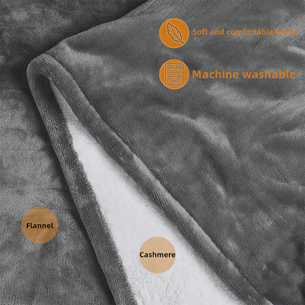 Multi-Purpose Electric Heating Blanket with Portable Charger