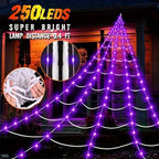 5M 250LED Spider Web Light, Halloween Spider Web Light, Halloween Decoration, Indoor Decoration, Gothic Style Bedroom Decoration