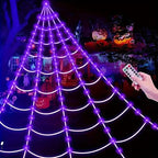 5M 250LED Spider Web Light, Halloween Spider Web Light, Halloween Decoration, Indoor Decoration, Gothic Style Bedroom Decoration