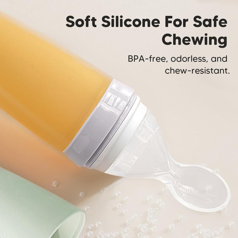 Mommed Baby Food Feeder, Silicone Food Dispensing Spoon, Baby Fruit Feeder Pacifier