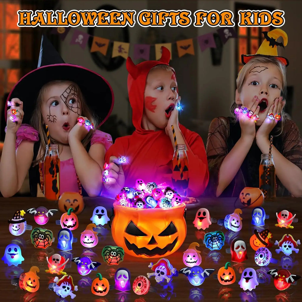 Halloween LED glowing rings(50pcs)