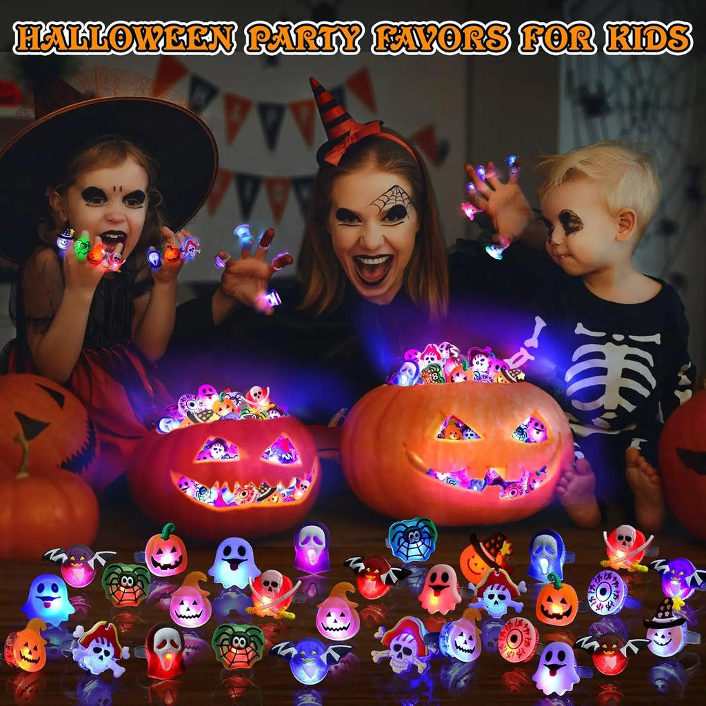 Halloween LED glowing rings(50pcs)