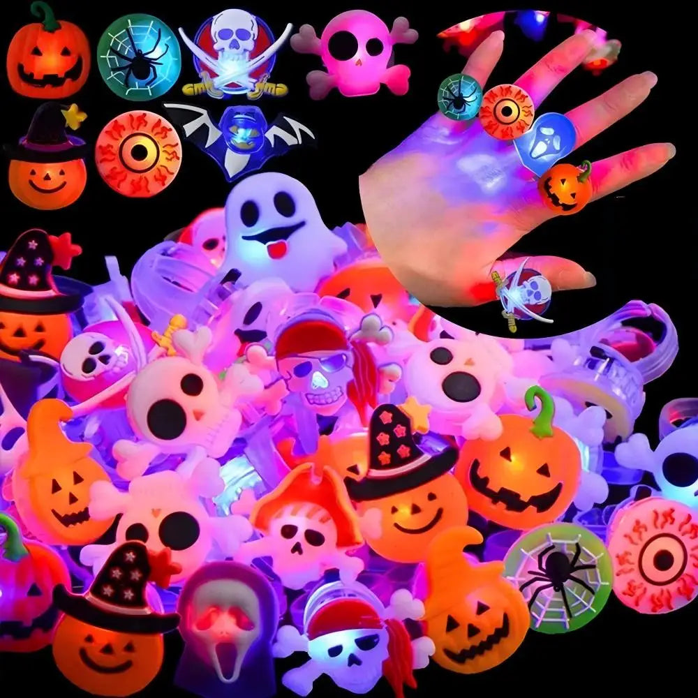 Halloween LED glowing rings(50pcs)