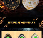 Halloween Scary Entryway Prop Frightening Talking Eyeball Cage Doorbell with Motion Sensor Eerie Sounds for Haunted Porch Setup