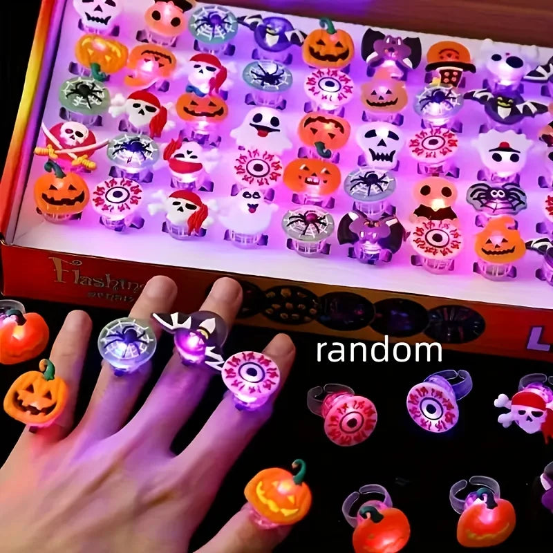 Halloween LED glowing rings(50pcs)