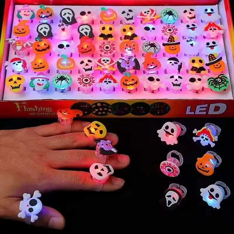 Halloween LED glowing rings(50pcs)