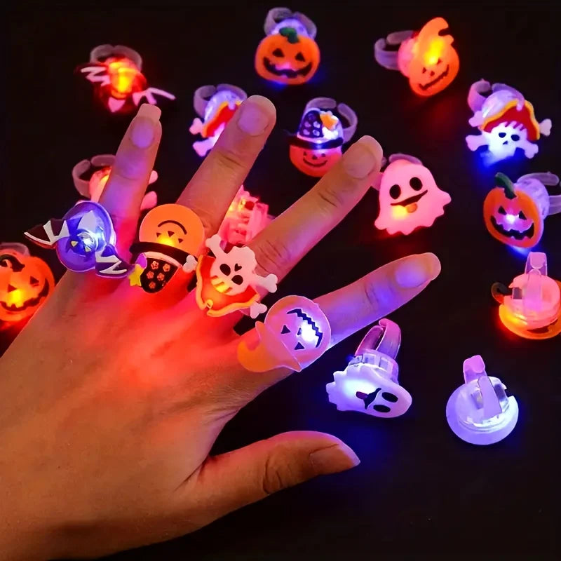 Halloween LED glowing rings(50pcs)
