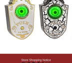 Halloween Scary Entryway Prop Frightening Talking Eyeball Cage Doorbell with Motion Sensor Eerie Sounds for Haunted Porch Setup