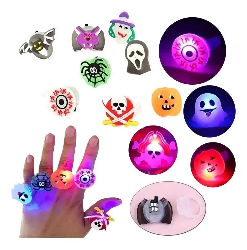 Halloween LED glowing rings(50pcs)