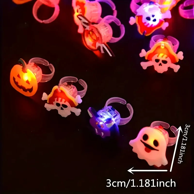 Halloween LED glowing rings(50pcs)