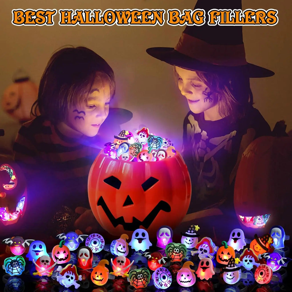 Halloween LED glowing rings(50pcs)