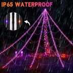 5M 250LED Spider Web Light, Halloween Spider Web Light, Halloween Decoration, Indoor Decoration, Gothic Style Bedroom Decoration