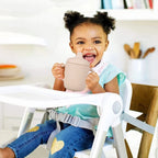 Silicone Sippy Cup Training for Baby 6 Months+ Soft with Straw Spill Proof Cups Toddlers Handles and Spout Lid Easy Grip,Toddler Training Cup with Handles