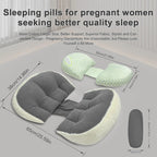 Pregnancy Pillow for Sleeping, W Shaped Maternity Pillow for Side Sleeper, Support for Back, Belly, Hips for Pregnant Women, Adjustable Travel Wedge Pillow, Gray