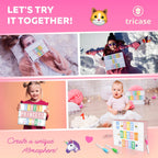 Pink Cinema Light Box with 312 Letters Emojis & 3 Markers Led Light Box for Girl