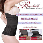 Postpartum Recovery Belt 3 in 1 Support Body Shaper for Waist Belly Pelvis Band, Black L